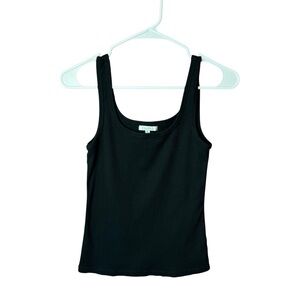 Z Supply Black Danya Ribbed Tank Top M